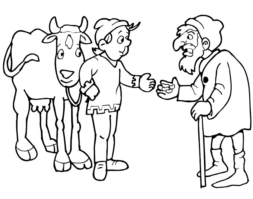 jack in the beanstock coloring pages - photo #5
