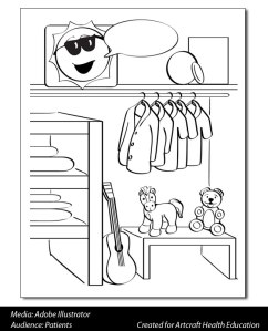 clean room coloring page
